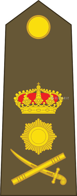 卢森堡司令官EN CHEF(总司令)的肩垫军官徽章